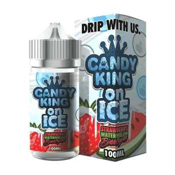 Candy King On ICE Strawberry Watermelon Bubblegum 100ml E-Juice